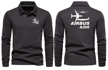 AIRBUS A350 LONG SLEEVE POLO